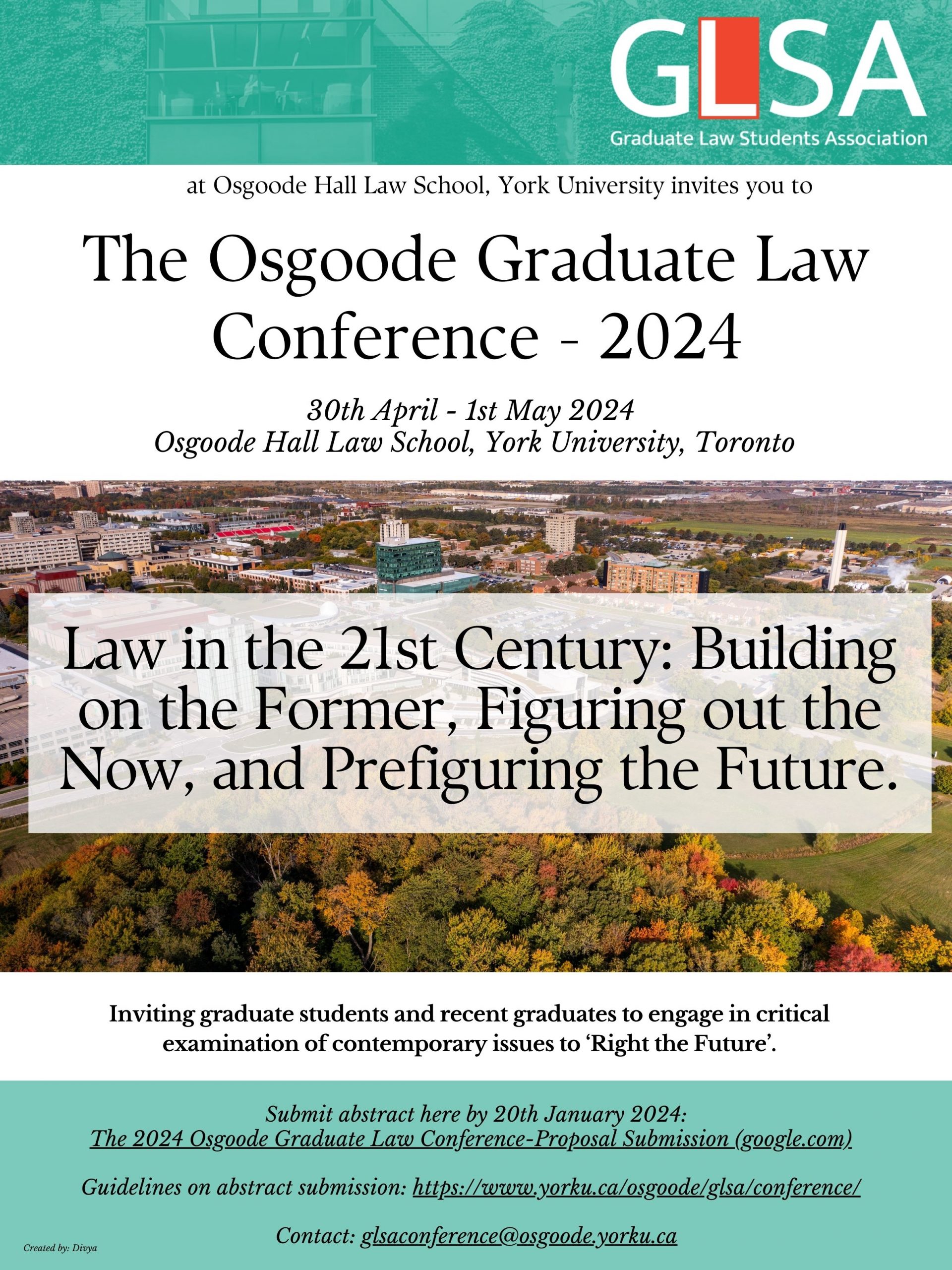 The Osgoode Graduate Law Conference 2024 Osgoode Hall Law School   GLSA Conference Invite 2024 Scaled 