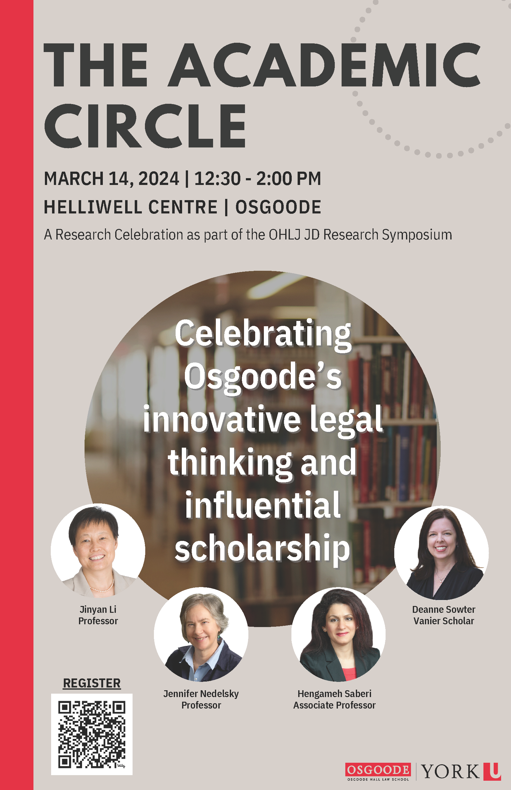 The Academic Circle: A Research Celebration as part of the OHLJ JD Research Symposium